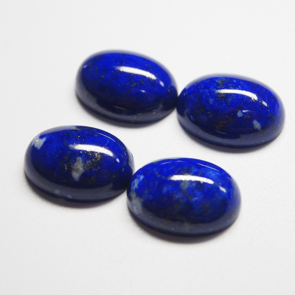 Wholesale Natural Lapis Lazuli  Stone Oval Flat back Cabochon Beads