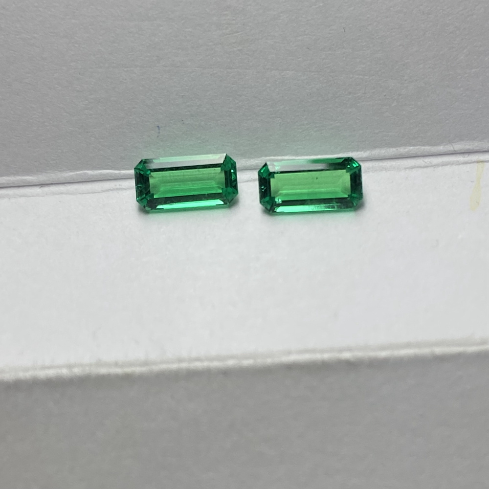 Octagon Cut Green Colombian Emerald 4x8mm Loose Emerald Gemstone With Certificate