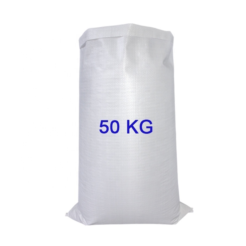 Agriculture bag 50kg 100kg Eco Plain White PP Woven Sack for Farm Poultry Feed Corn Grain Seeds