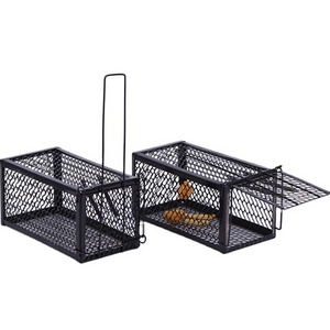 Traditional metal mouse trap cage reusable rat trap cage live mice trap for garden rodent control