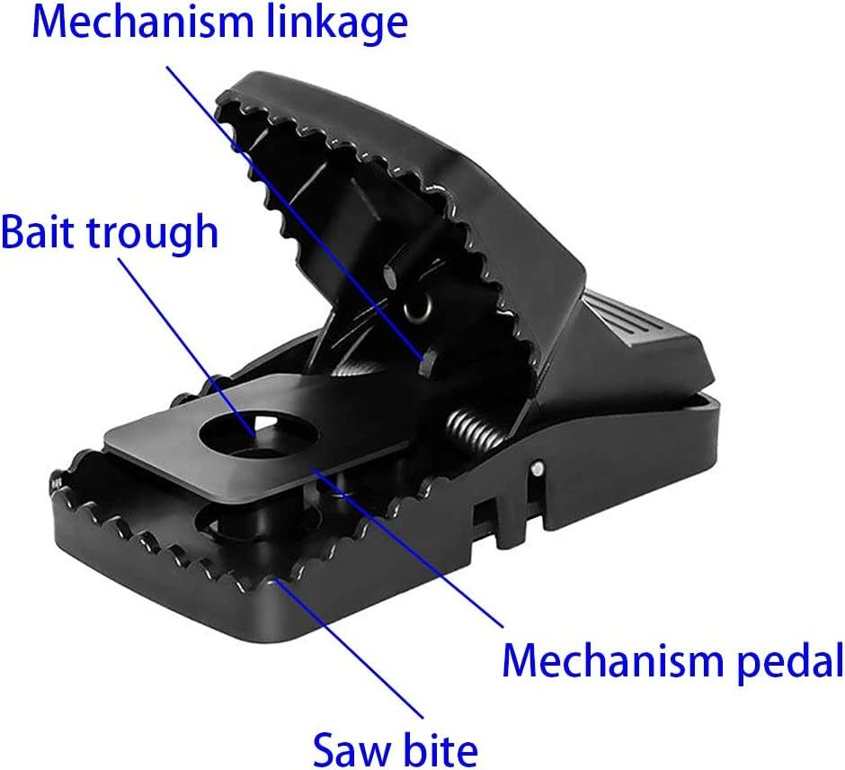Reusable 6pk trampa para ratas rodent killer plastic mouse trap large rat trap for indoor and outdoor