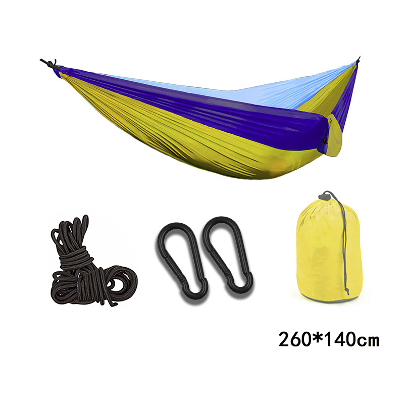 Outdoor polyester green portable camping hammock