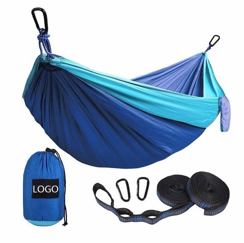 Lightweight Outdoor 210T Parachute Nylon Camping Hiking Recycled Hammock for Leisure