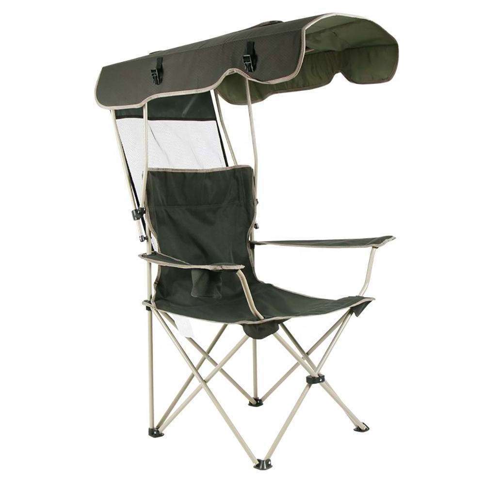 Portable Sunshade Cheap Folding Camping Chair With Canopy Beach Chair