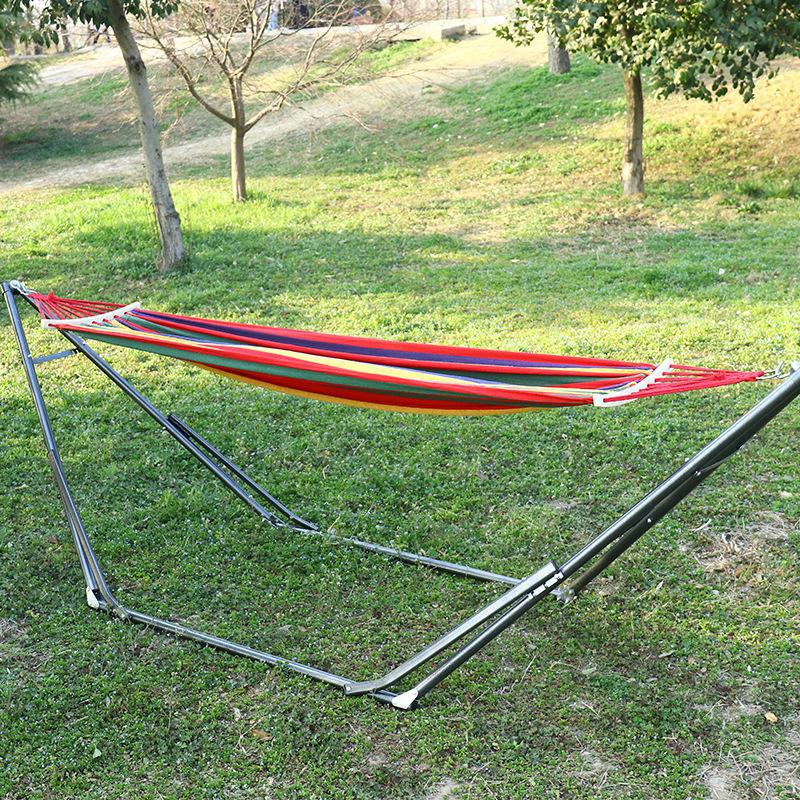 Outdoor Camping Double Hammock Stand Portable Hammock with Stand