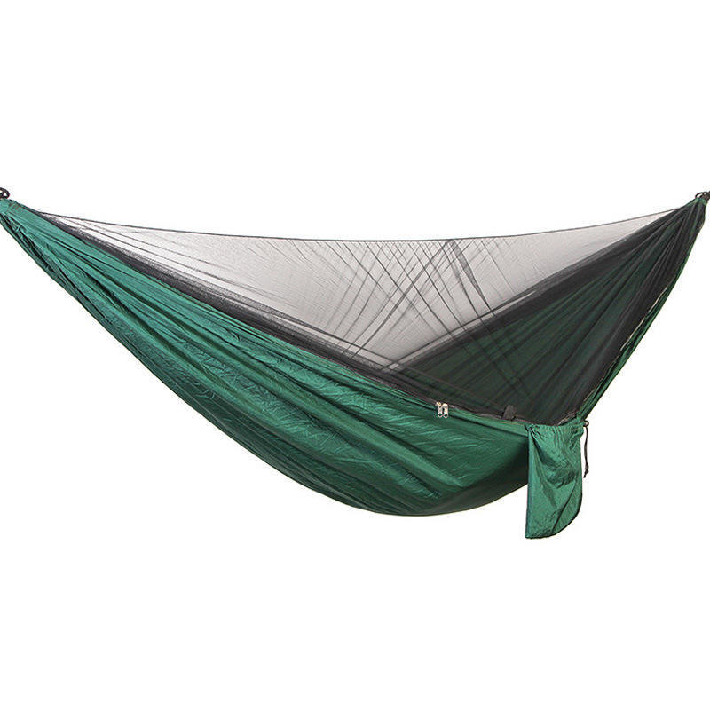 Fashion Lightweight Portable Travel Camping Hammock Mosquito Net 210T Nylon Outdoor Hammock for Hiking Beach Adventure