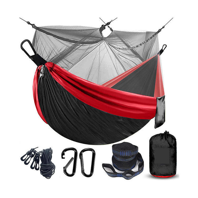 New Design Handmade Portable Lightweight Ultralight Camping Portable Hammock with Mosquito Net