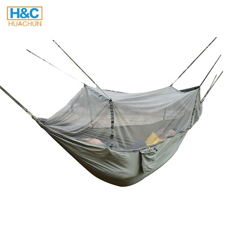 300*200cm double parachute nylon camping tent hammock mosquito net