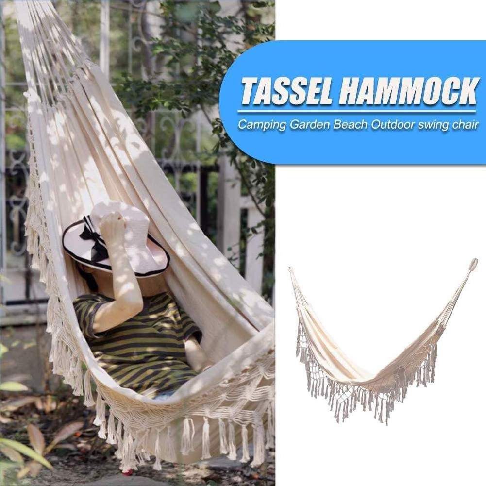 Factory Custom Outdoor Canvas Hammock Double Deluxe Hammock Swing Bed Hammock with Hanging Swing