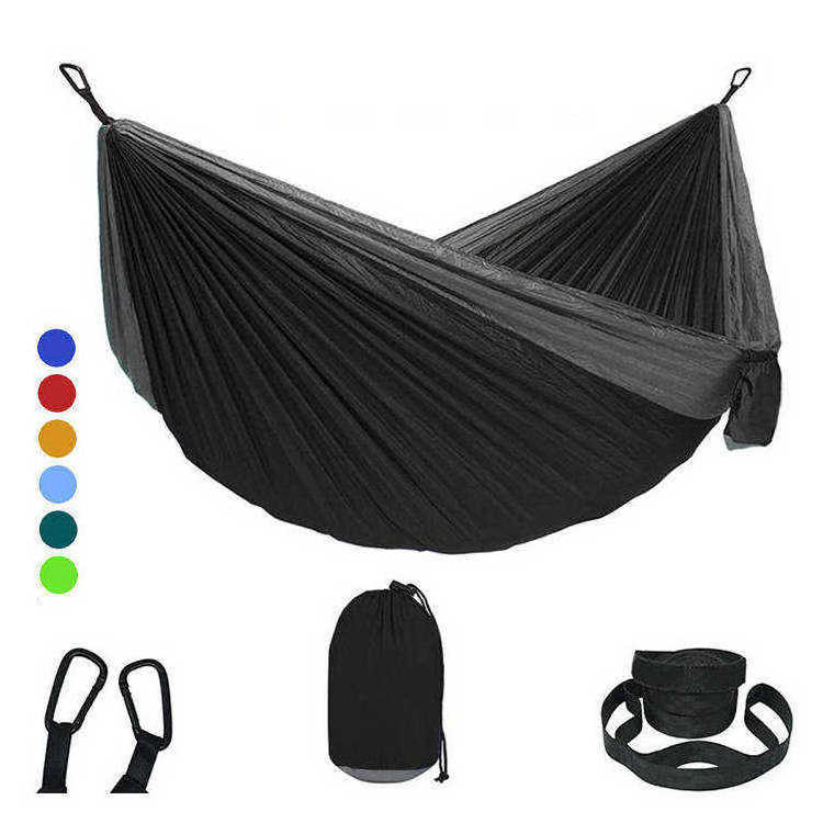 Nylon Portable Swing Ultralight Hammock Custom Logo Printing Hamacas Tent Hammocks Outdoor Camping Hiking Travel backpacking