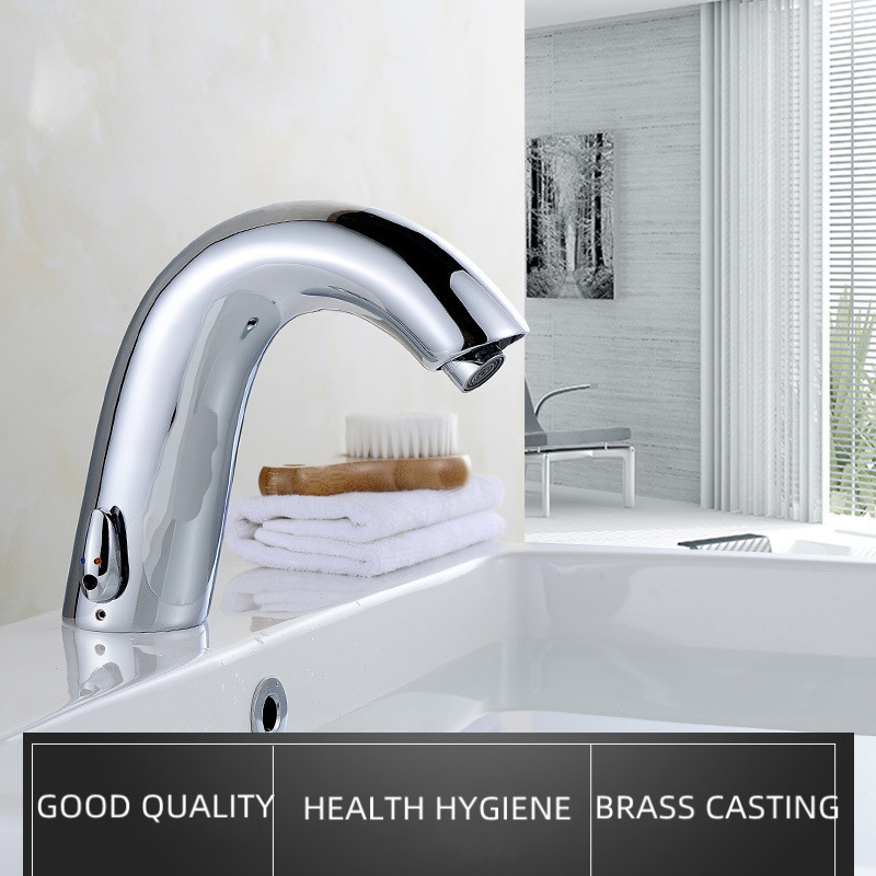 2022 New Design Basin Faucet Faucets Bathroom Wash Basin Mixer Sensor Faucet Touch less Taps Hands Free Automatic  Mixer