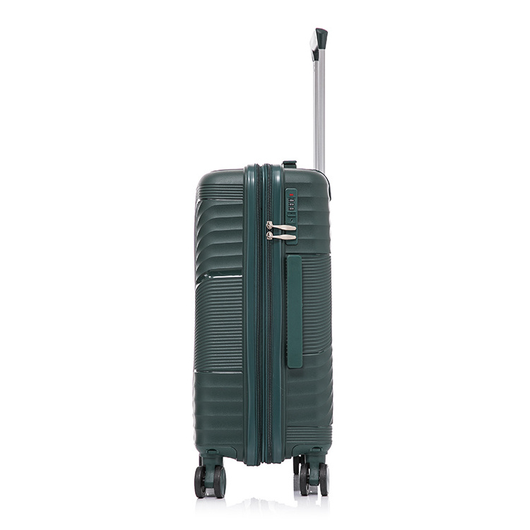 OEM Customized 3 Pieces Luggage Set PP Travel Suitcase Set Universal Aircraft Wheel Hard Shell Carry On Travel Trolley Bag