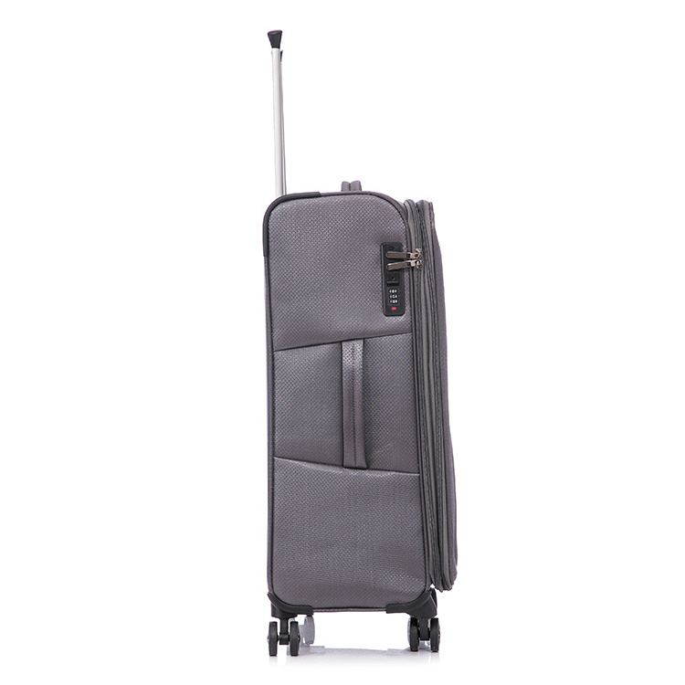 High quality waterproof fabric soft trolley luggage fashion trolley travel luggage bag nylon luggage with TSA lock