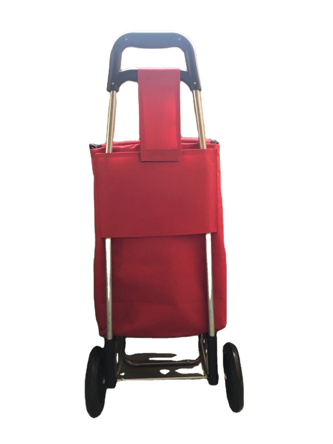 Promotional 600D Polyester wheeled Foldable trolley bags cart shopping trolley for elderly