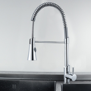 Factory Wholesale Health Faucet Kitchen Pull Out Kitchen Faucet Hot And Cold Water Dual Pull Kitchen Bridge Faucet