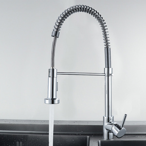 UPC Certified Steel Sanitary Ware Single Handle Kitchen Stainless Pullout Faucet for EU Market