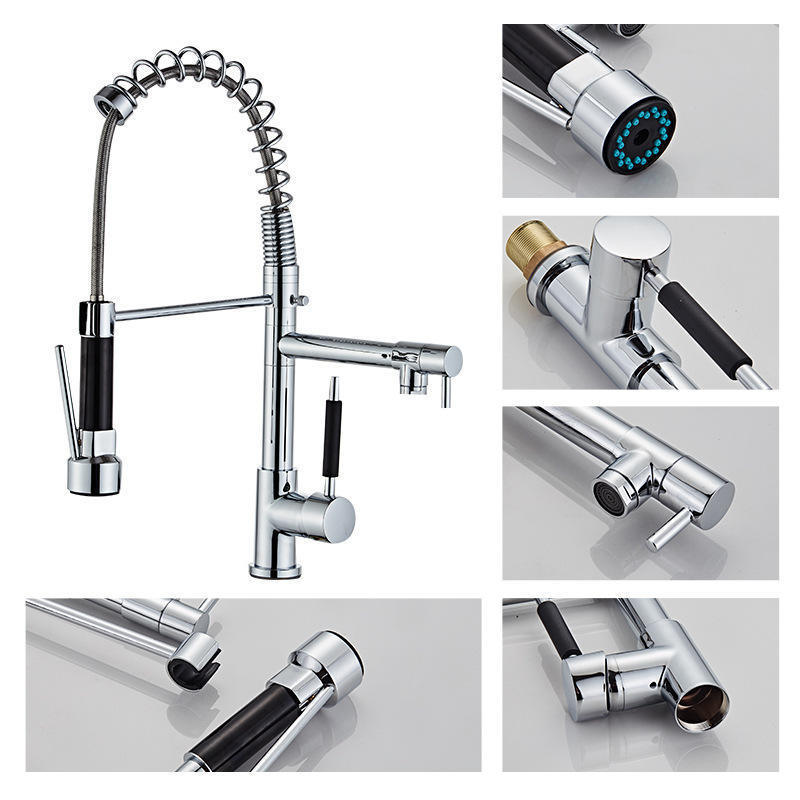 Spray Brass Sanitary Ware grifo de cocina Kitchen Faucet Hot Cold Water Mixer Tap Kitchen Sink Pull Out Faucet