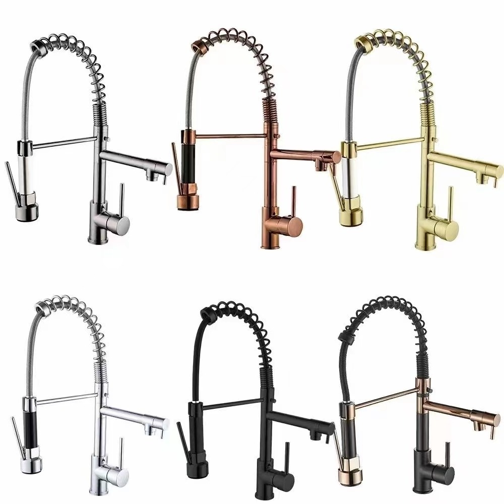 Spray Brass Sanitary Ware grifo de cocina Kitchen Faucet Hot Cold Water Mixer Tap Kitchen Sink Pull Out Faucet