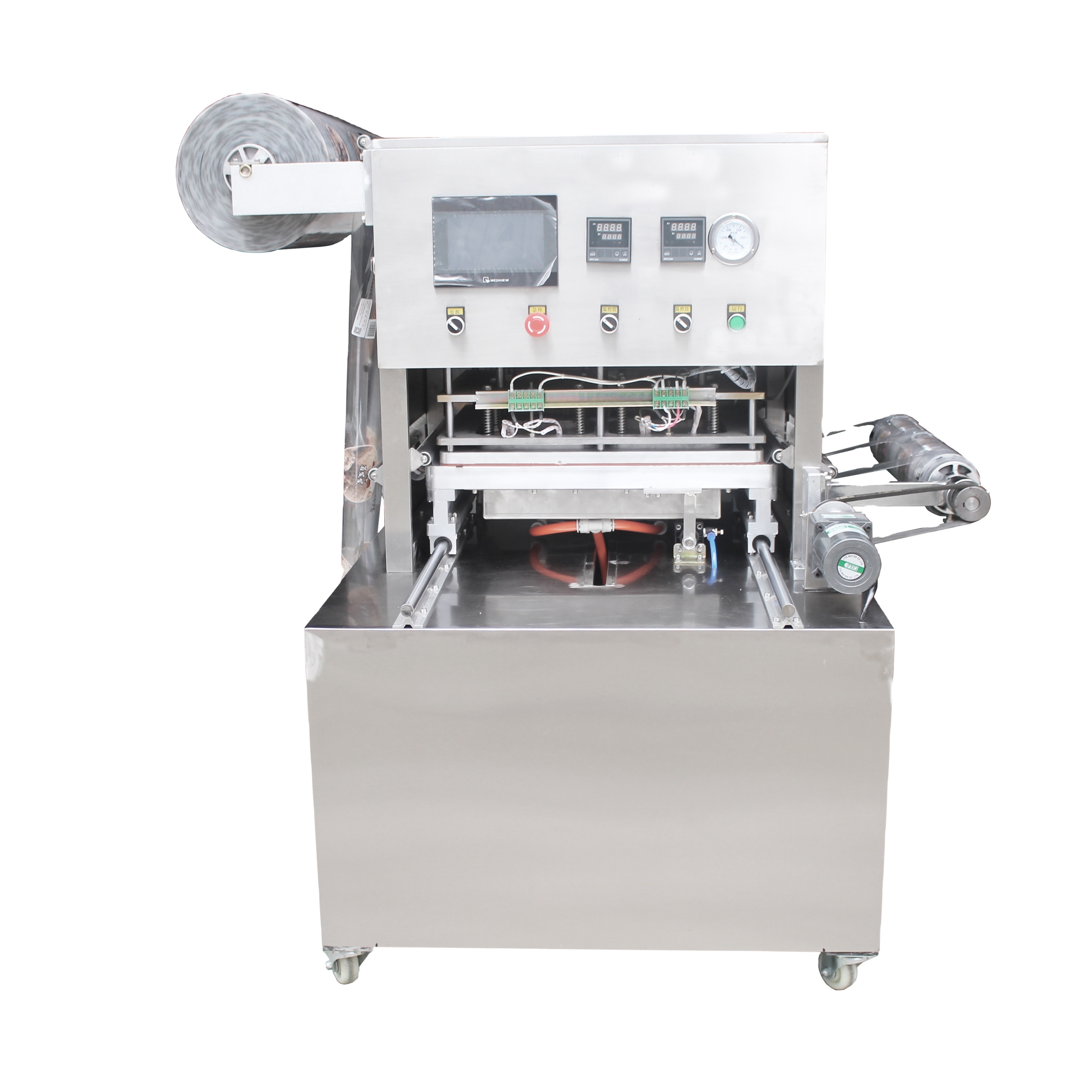 Vacuum Food Tray  container Sealing Machine with Nitrogen flush