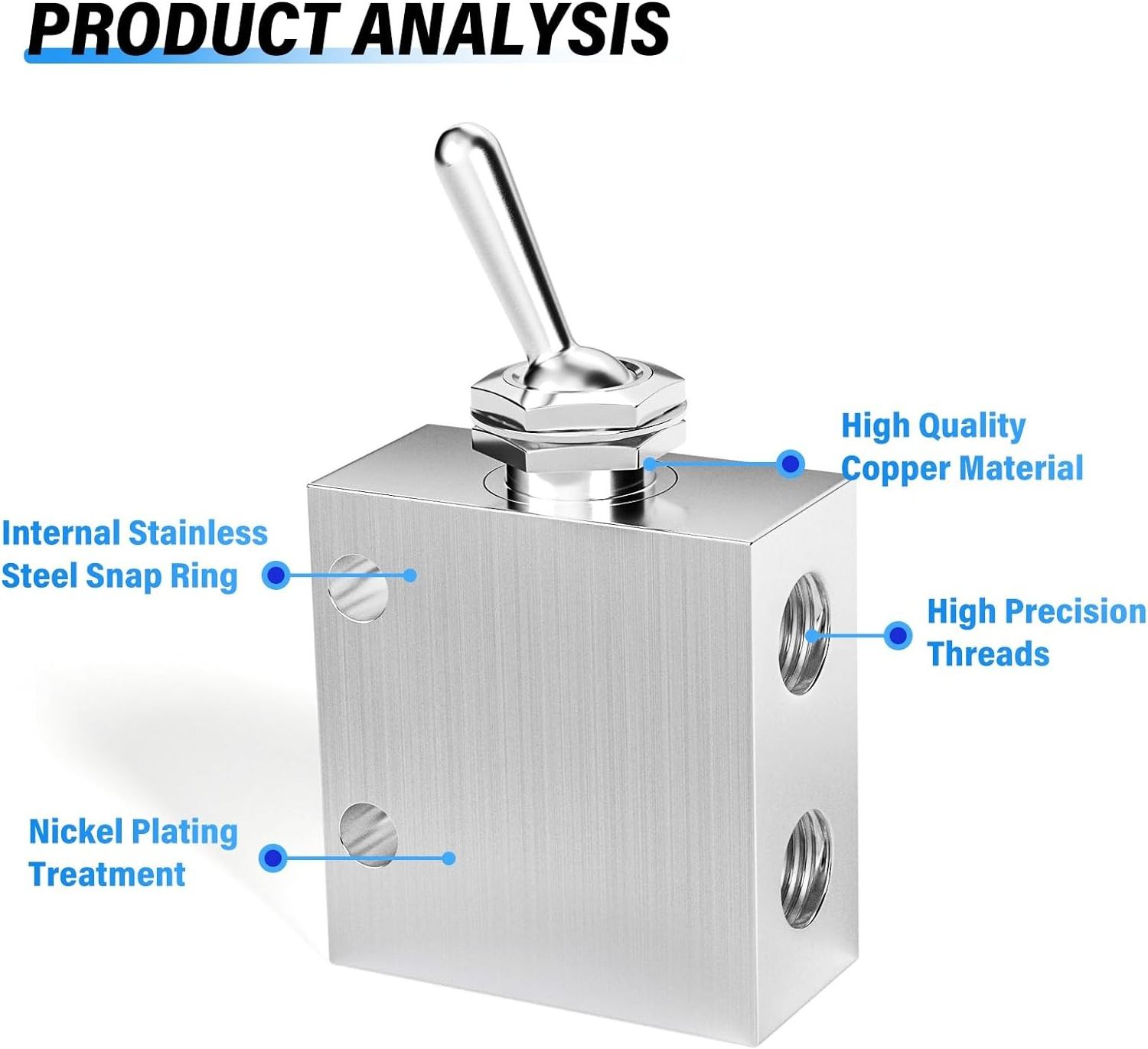 2 Position 3 Way Normally Air Mechanical Valve Pneumatic Valve Switching Directional Valve HL