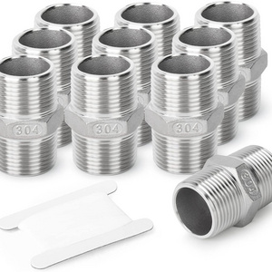 Cast 304 Stainless Steel Hex Nipple, Pipe Fitting  Male xMale