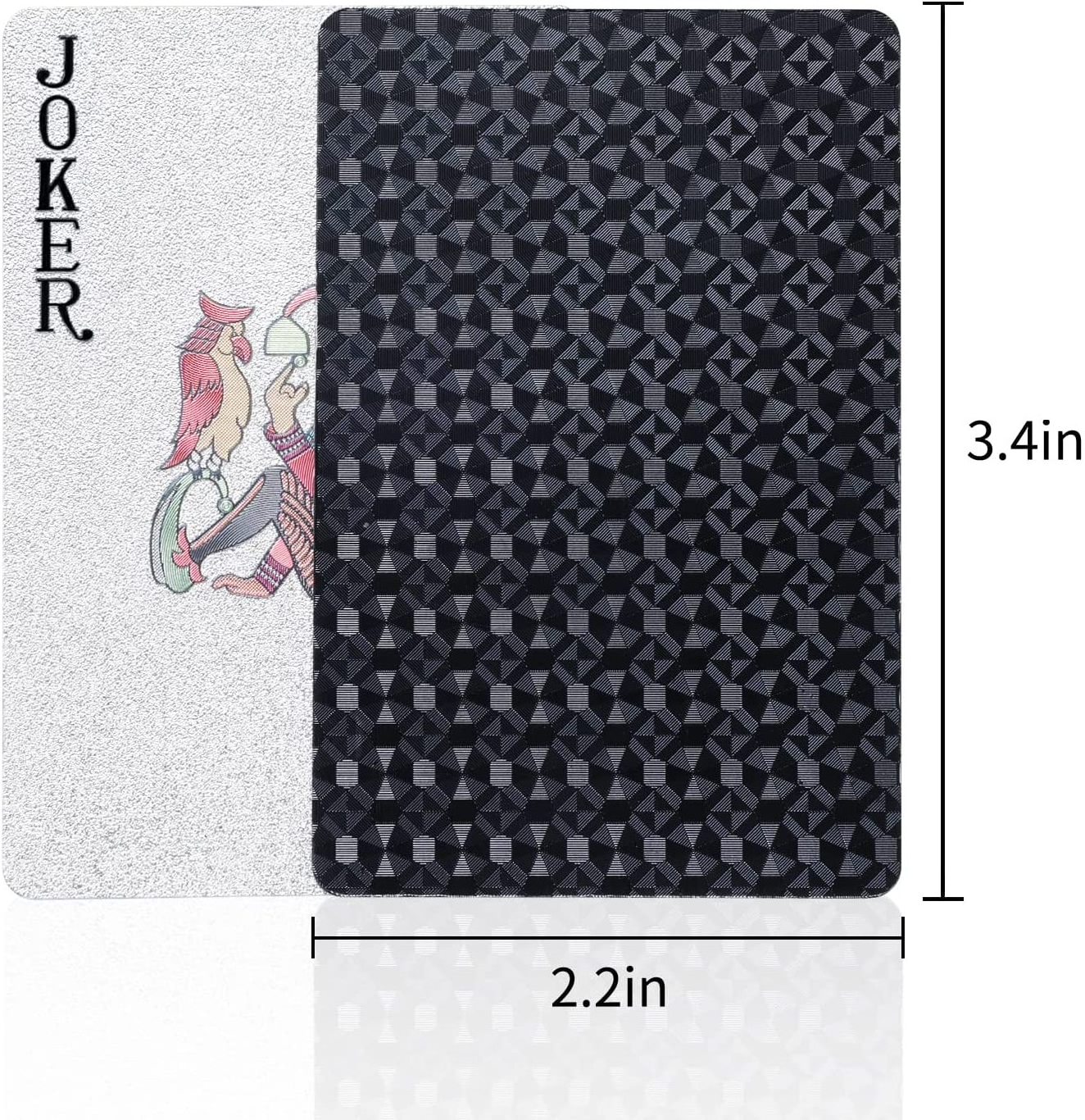 2022 Classic design magic tricks tool deck waterproof plastic pvc poker table cards custom cards