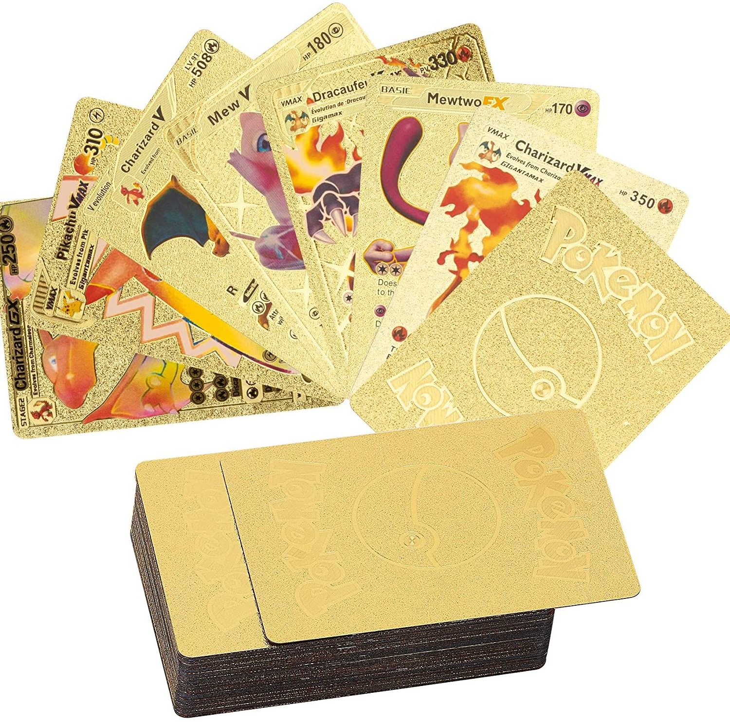 100 Bill Themed Inspired Waterproof Deck Of Cards 24 Karat Gold Foil Plastic Playing Cards