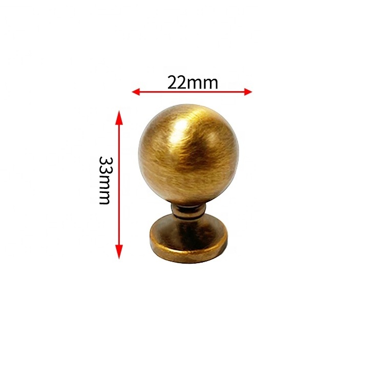 Modern Simple Style Zinc Alloy Sphere Drawer Furniture Hardware Handle Bright Chrome Cabinet Wardrobe Furniture Door Pull Handle