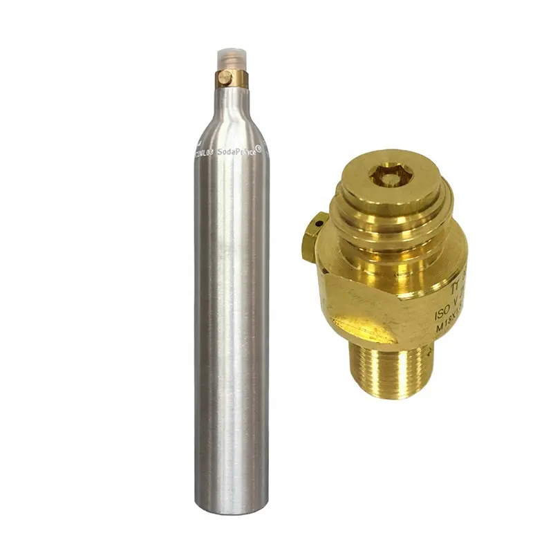 Food Grade Aluminum Soda C02 Gas 0.6l Soda Cylinders Co2 Cartridge for Soda Maker