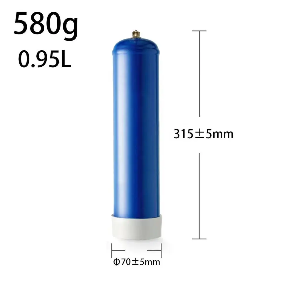 Homemade Drink Refill Gas Bottle 580g Cylinder 0.95L CO2 Cartridge 0.95L CO2 Gas Cylinder