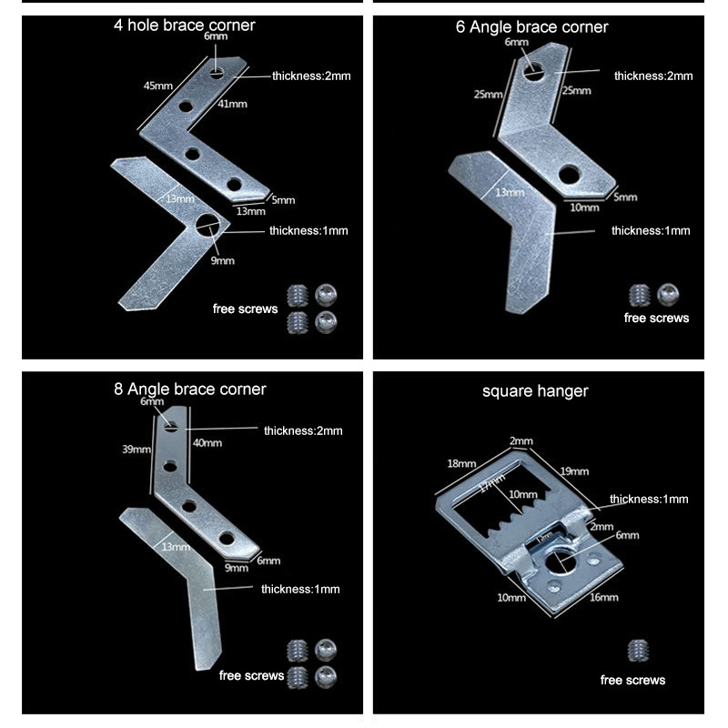 23types  can be choose Aluminum Alloy Photo Picture Frame Hanging Brackets Hooks Hangers