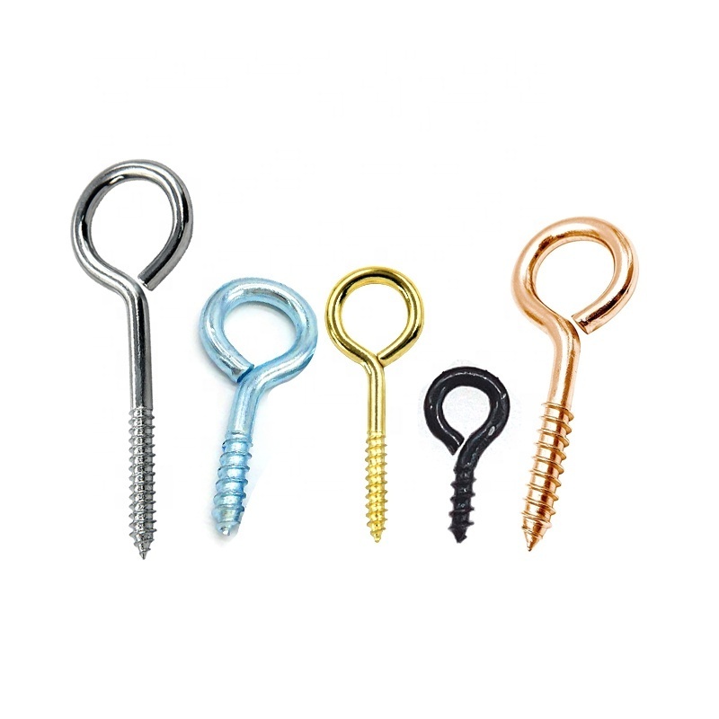 size from 00# to 20# 5 color metal Screw Eye hook