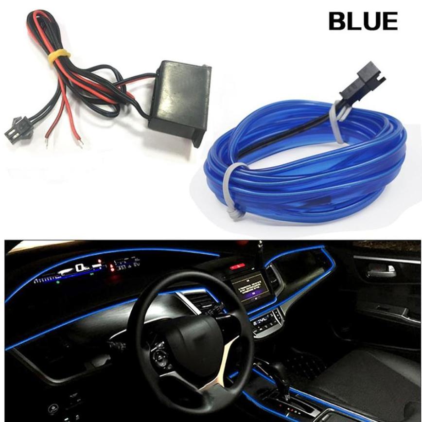 EL Car Styling Cold Light Ambience Lamp Line Car Lights Car LED RGB Neon Interior Atmosphere Light Strip