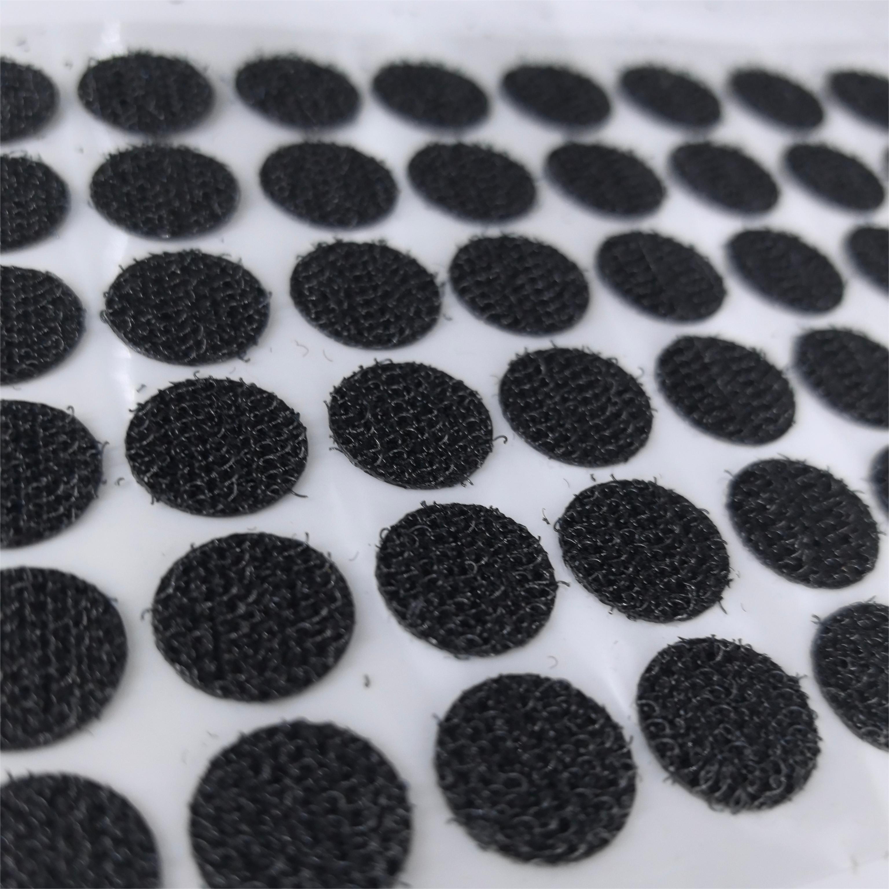 Dots Clear Hook and Loop Self-Adhesive Velcroes Tape Adhesive Hook and Loop Coin Dots Custom Hook and Loop Quiet Velcroes