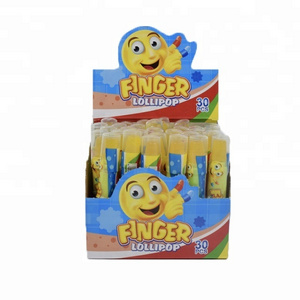 New arrived funny colorful finger lollipop for halal