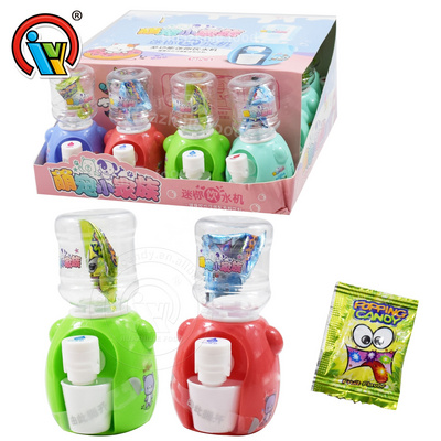 New item mini size water dispenser plastic toy candy candies toys for kids