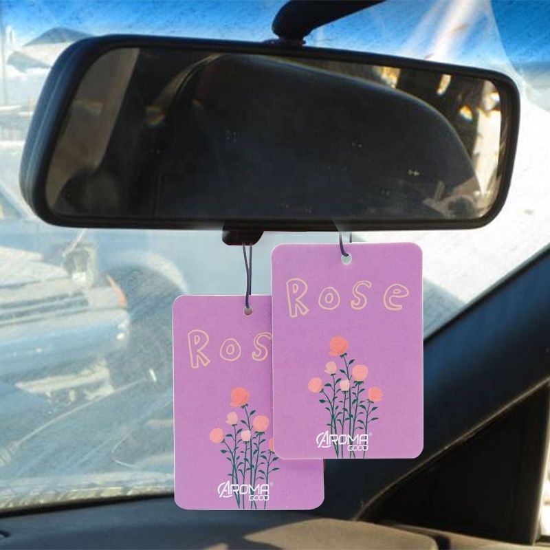 Cusrtom Mini Air Freshener Scented Hanging Card Aroma Air Deodorant Perfume Cards Flavour & Fragranceair Air Freshener