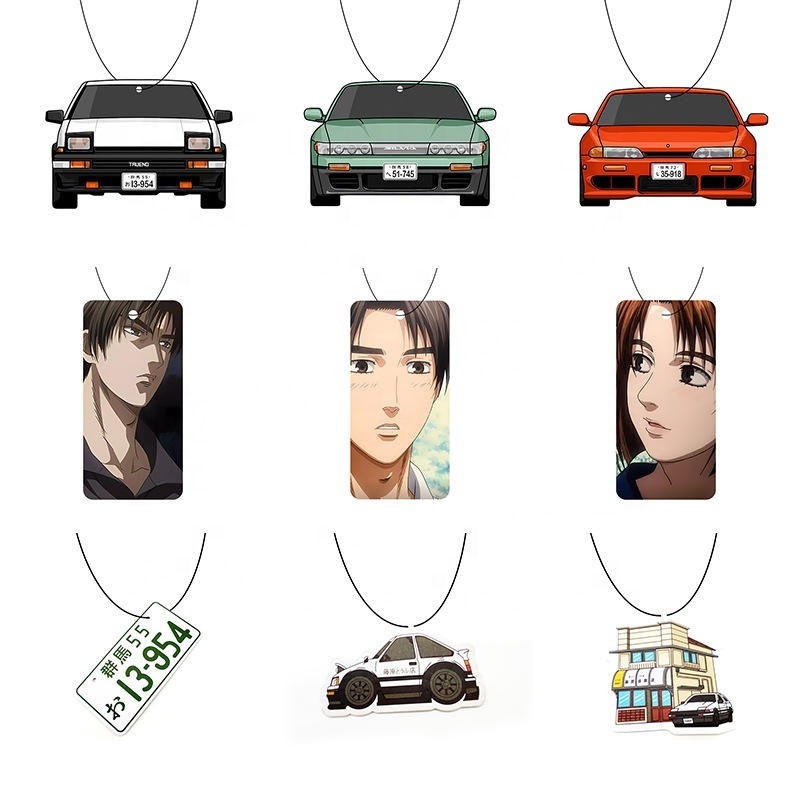 Customized High Quality Hanging Paper Air Freshener Custom Car Anime Movie Characters Deodorization for In-Car Use