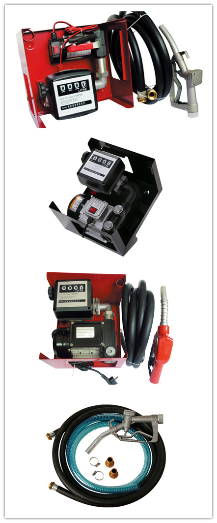 ETP-60A Fuel electric diesel transfer pump unit Kit Mini flow meter mobile gas station Mini fuel dispenser