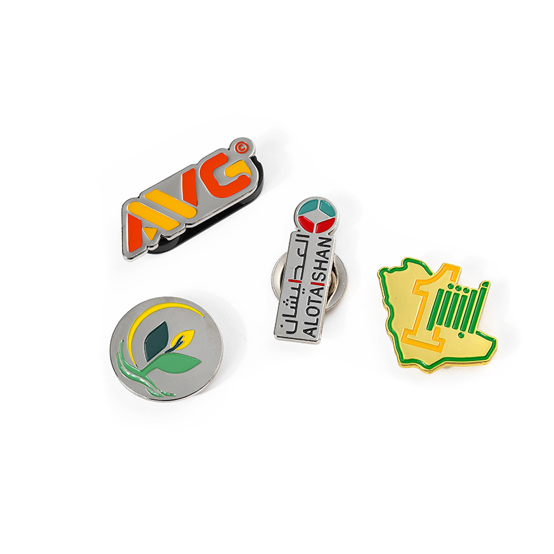 Wholesale Custom Design Soft Enamel Metal Hijab Pin With Magnetic Pin Name Tag Company Logo Lapel Pins Badges For Suit Men