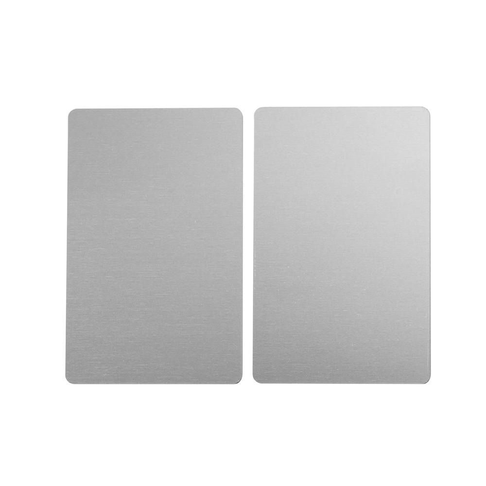 Custom Laser Engraving Metal Credit Cards Blank Standard Size 0.2mm 0.8mm Aluminum Business Card In Bulk