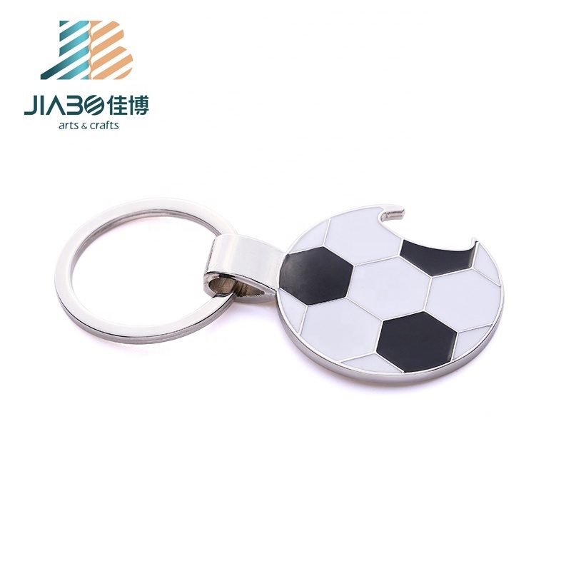 Personalized Football Metal Keyrings Bottle Opener Funny Soccer Bottle Opener Keychain