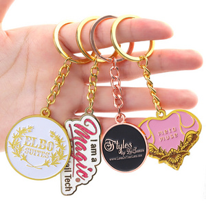 Manufacturer Personalized Zinc Alloy Iron Keychains Custom Key Chain Logo Soft Hard Enamel Logo Cute Keyring