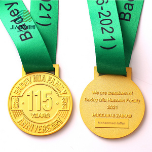 New Design Gold Silver Blank Insert Or Custom Medals And Trophys Sports Fencing Medal Badminton With Ribbon