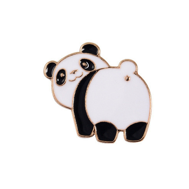 Creative lovely corgi shape Korean design soft enamel plated gold zinc alloy  lapel pin badge