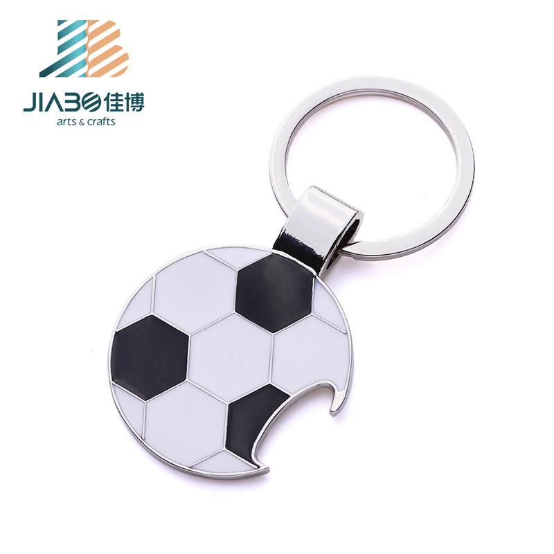 Personalized Football Metal Keyrings Bottle Opener Funny Soccer Bottle Opener Keychain