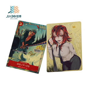 Custom Print Metal Playing Cards Gold Anime Blank Sublimation Business Cards Bookmarks Custom Metal Cards With Logo