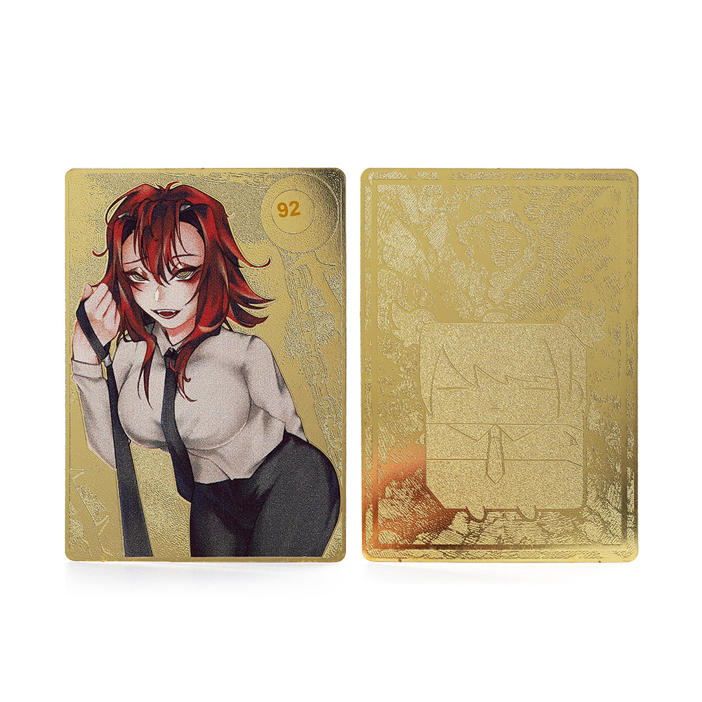 Custom Print Metal Playing Cards Gold Anime Blank Sublimation Business Cards Bookmarks Custom Metal Cards With Logo