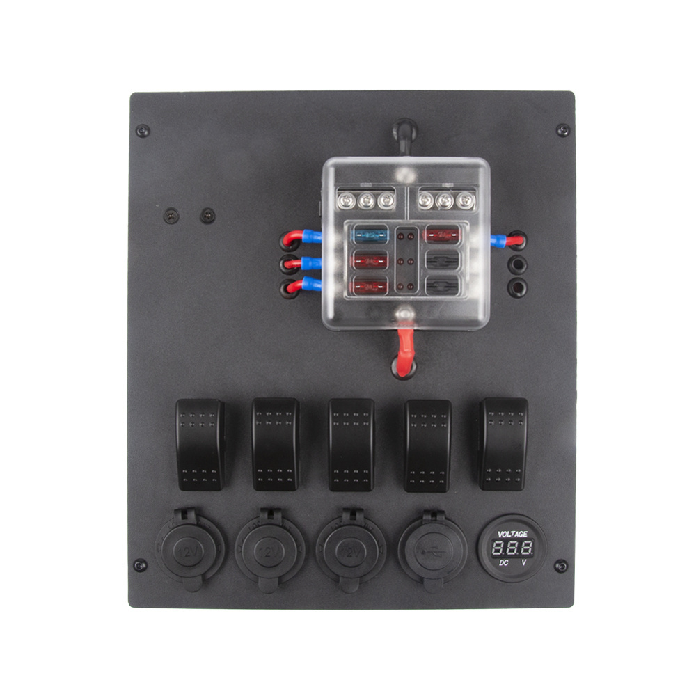 JAVA IP65 Certified Custom Control Distribution Box 12V Accessory Power DC Charger Rocker Switch Anderson Charge Electronics