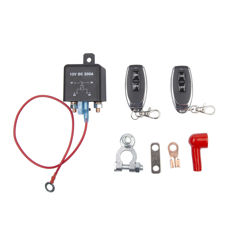 Factory 12V 250A Essential Battery Disconnect Switch Set with Remote Control for Car Use